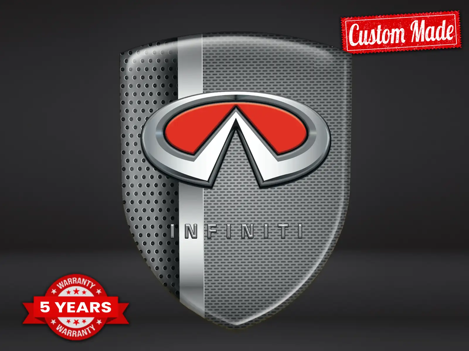 Infiniti Silikon Sticker Exklusiver Stil Edle Dome Labels